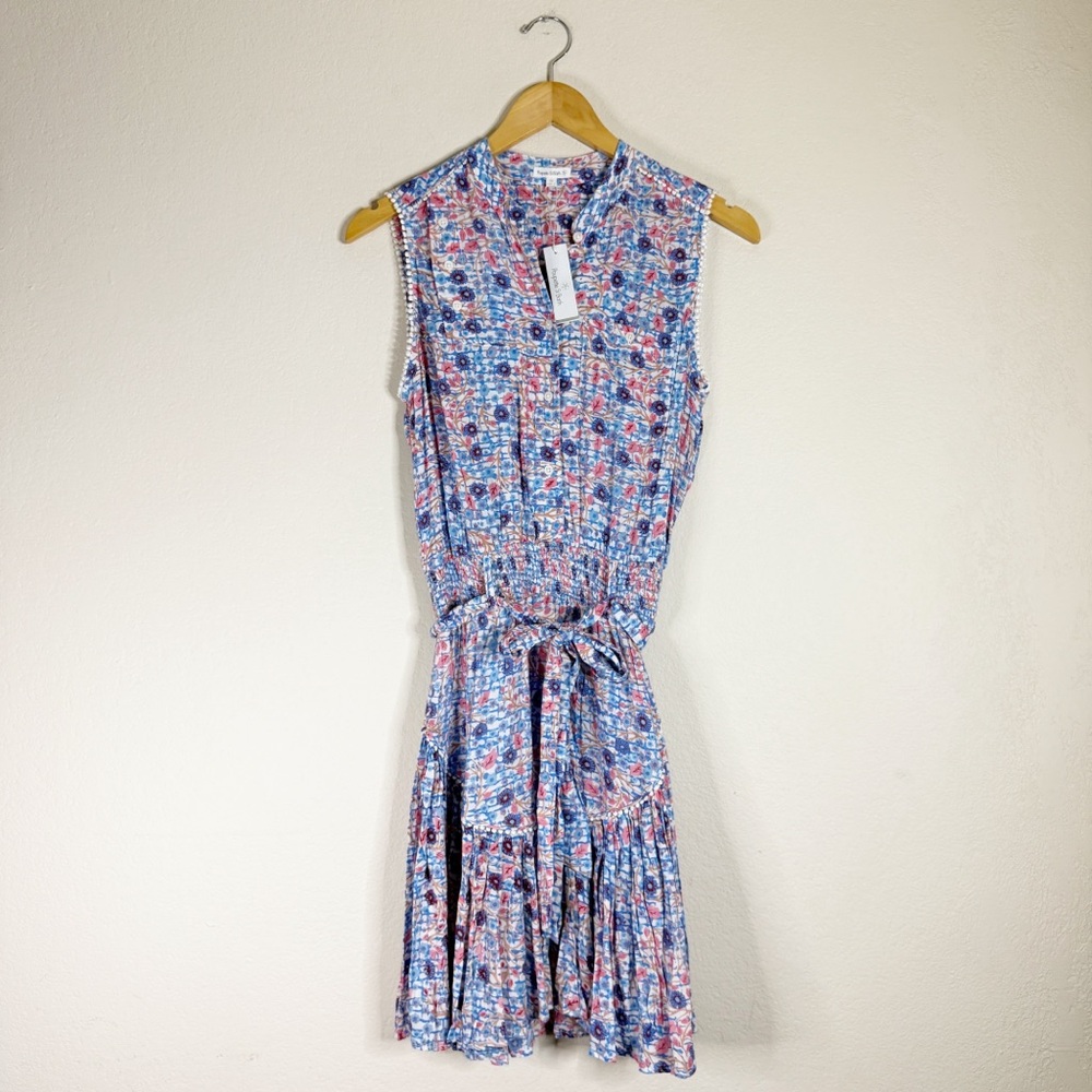 POUPETTE ST. BARTH floral printed Felicia sleeveless mini dress NEW EXTRA SMALL